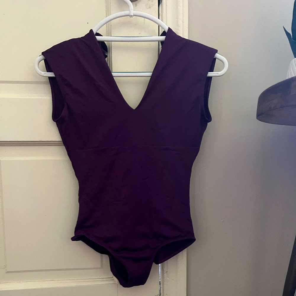 Ballet Rosa V-neck Open Back Leotard